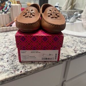 Tory Burch Tan Leather Loafers